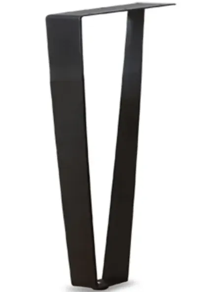 רגל סיכה שתי מוטות 35 סמ שחור מט