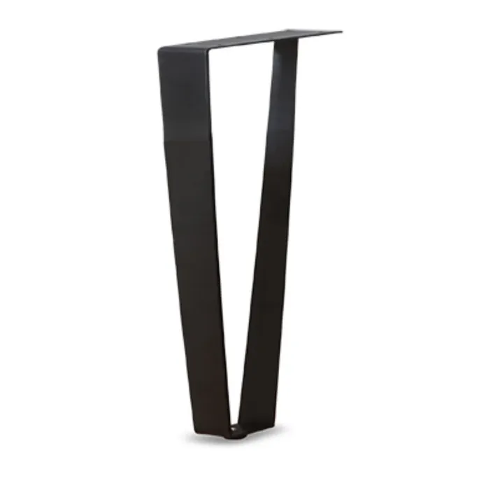 רגל סיכה שתי מוטות 15 סמ שחור מט