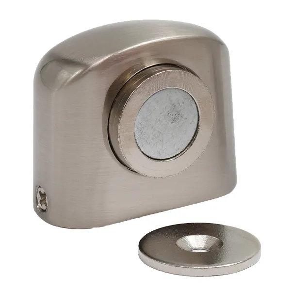 מעצור מגנטי לדלת ניקל מוברש