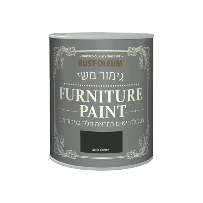 צבע לרהיטים בגימור משי שחור