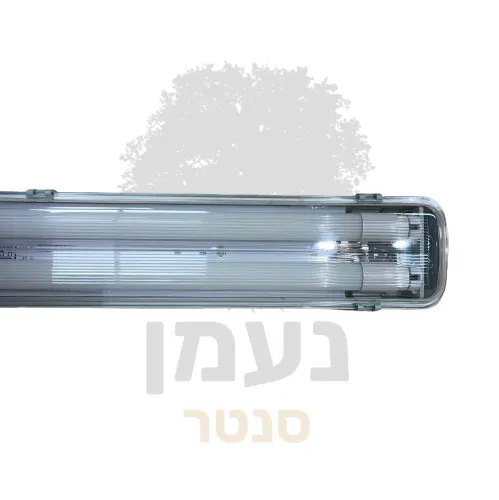 פס לד מוגן 20W×2 אור יום עם רפלקטור + נורות SIGMA