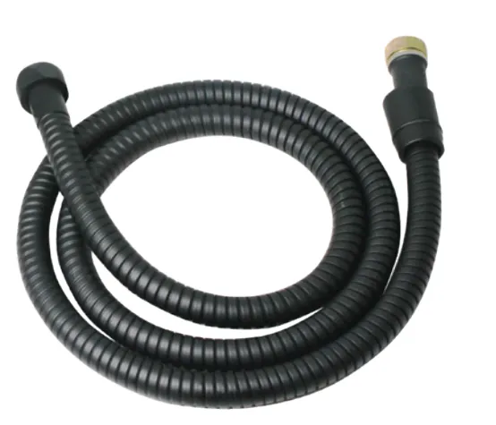 צינור מתכת ספירלה שחור 1.5 מטר