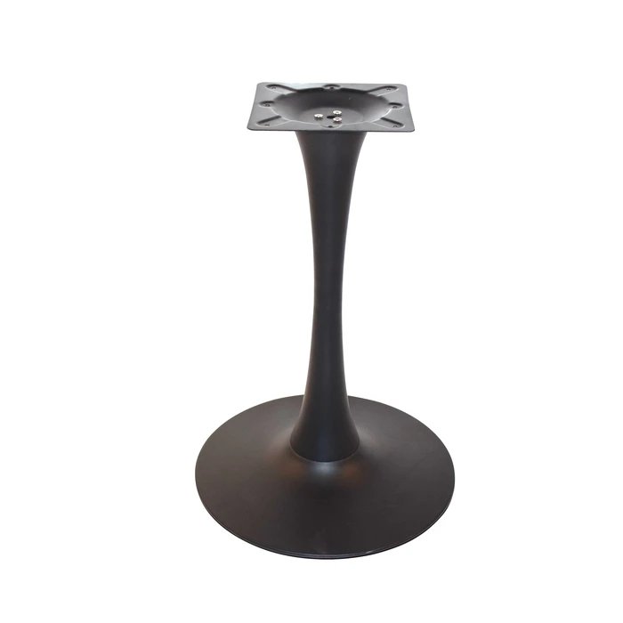 רגל מרכזית מסוגננת לשולחן גובה 735 ממ שחור מט