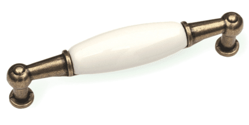 ידית דגם 8530 מידה 96מ”מ פליז עתיק + פורצלן