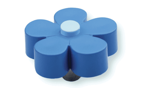 כפתור פרח כחול – תכלת