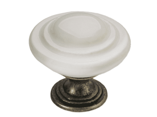 כפתור דגם 4218 פליז עתיק + פורצלן שנהב