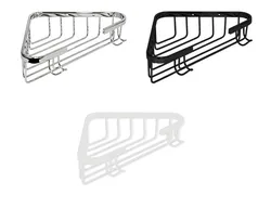 סל רשת פינתי משולש עם קולב 2205X205X63 ממ