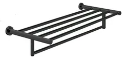 מדף למגבות RONDO שחור מט