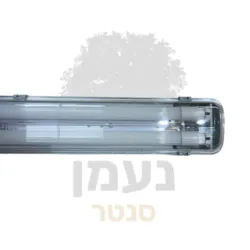 פס לד מוגן 20W×2 אור יום עם רפלקטור + נורות SIGMA