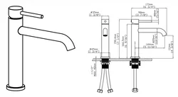 ברז פרח קצר ידית סטיק שחור Swiss Aqua