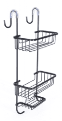 מעמד אלומיניום למקלחון דגם 300437 שחור