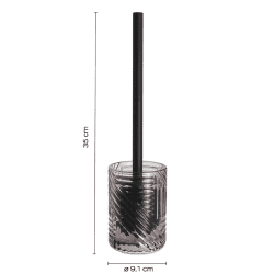 מברשת אסלה CORINNE שקוף שחור