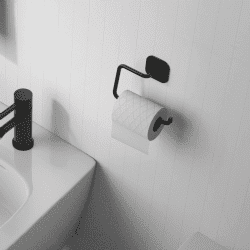 מחזיק נייר טואלט הדבקה שחור TEIDE