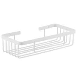 רשת אלומיניום מלבנית לאמבטיה – לבן