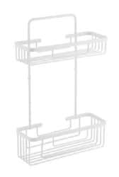 רשת אלומיניום מלבנית כפולה לאמבטיה – לבן